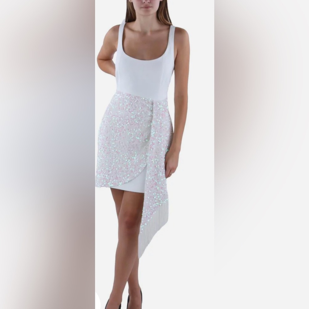 Likely Womens Sequined Mini Cocktail And Party Dress